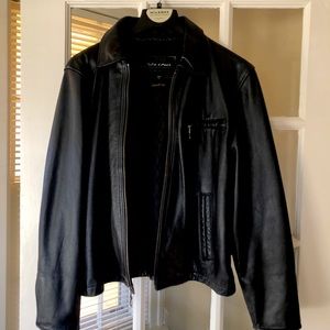 Wilsons Genuine Black Leather Jacket